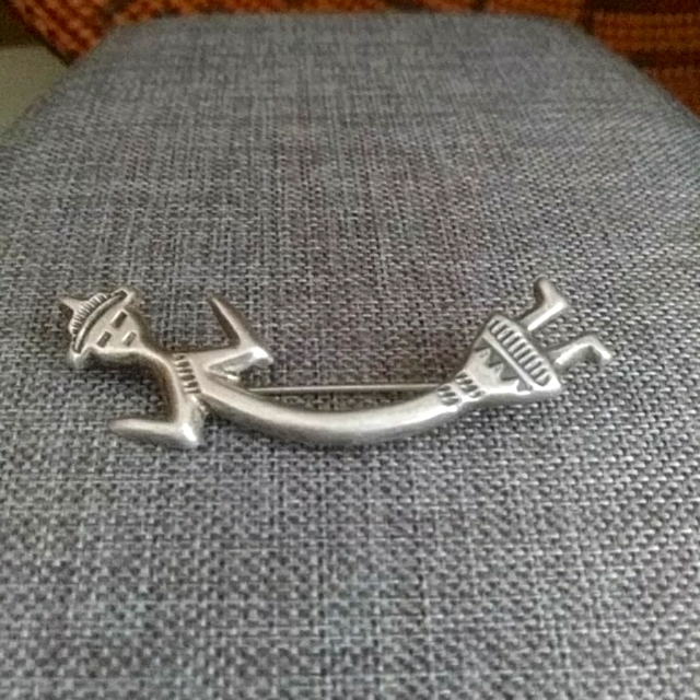 Vintage Native American Sterling Pin